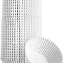 Green Direct Cupcake Liners - Standard Size Cupcake Wrappers to use for Pans or carrier or on stand - White Paper Baking Cups Pack of 500