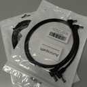 2 x 90 Degree 12V DC 5521 Male to Male Extension Cord 1.6FT, Camera Power Cord