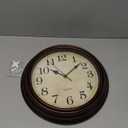 Wall Clock, 12 Inch Silent Non Ticking Battery Operated Clocks, Decorative for Living Room, Bedrooms, Kitchen (Bronze)