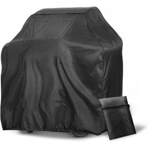 Outdoors 58 inch Grill Cover Waterproof Heavy Duty 210D Polyester BBQ Gas Grill Cover with Adjustable Hem Drawstring for Weber Char-Broil Monument Nexgrill