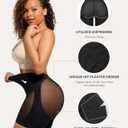 Lover-Beauty Low Back Shapewear Shorts for Women Tummy Control Butt Lifting Body Shaper Panties Underwear (Black, XL)