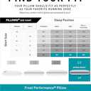 Bedgear Frost Performance Pillow - Size 3.0 - Cooling Bed Pillow for Hot Sleepers - Medium Firmness Pillow for All Sleep Positions, Hypoallergenic, Washable & Removable Cover - 20" W x 26" L x 6.50" H (Standard)