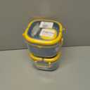 2 x Bento Box for Adults & Kids  Single Compartment Lunch Box,Food Container,BPA-Free,Microwave & Dishwasher Safe with Removable Divider,Utensils & Sauce Jar-Blue (Plastic Single Layer)