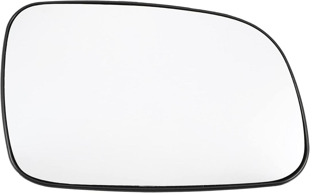 X AUTOHAUX Car Rearview Right Passenger Side Heated Mirror Glass Replacement W/Backing Plate for Jeep Grand Cherokee 1999-2004