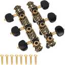 Guitar Tuning Pegs for Classical Guitar, 3L3R, 1:18 Tuners Machine Heads Replacement, Acoustic Guitar String Pegs Knobs
