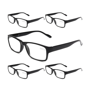Gaoye Professional Reading Glasses for All Day - Computer Readers with Blue Light Protection - Value 5 Pack