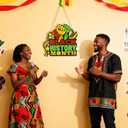 2 x Black History Month Door Decorations Hollow Design Wooden Black History Month Wreath Sign Hanging African American Decorationsfor Home Holiday Classroom Office School Praty