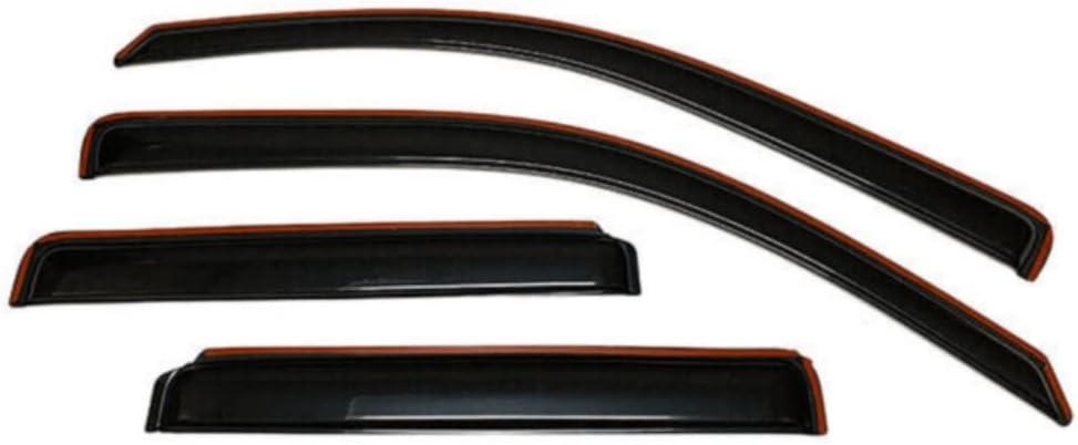 in-Channel Window Visors Sun Vent Guard (Smoke, Acrylic) IWVSVGF2CTE