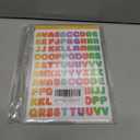 2400 Pieces Small Colorful Vinyl Letter Stickers, 24 Sheets Self Adhesive Mini Alphabet Stickers, 0.5 inch Numbers Letters Labels DIY Crafts Art Making, Used for Cards, Notebook Decor