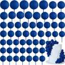 75 Pieces Royal Blue Cake Balls Topper Decorations Foam Cupcake Topper Mini Balloon Cake Topper Balls Cake Picks for Cake Deco Birthday Party Wedding