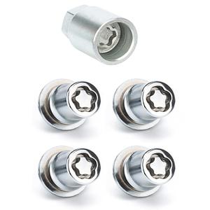 Wheel Lock Lug Nut Set M12 x 1.5 Anti Theft Fit Toyota Camry Tacoma Corolla Highlander Avalon RAV4 Sienna Venza Celica Prius Matrix CHR Mirai Lexus RX350 IS250 ES350 NX200T Replace 00276-00900 (00276-00900 silver)