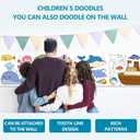 Children's Drawing Roll, Coloring Paper Roll for Kids, DIY Painting Drawing Paper Roll, Sticky Coloring Drawing Roll, Early Educational Toys for Kids 120 * 12 Inches (Ocean)