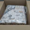 Lessymo 810 Area Rugs Washable for Living Room, Soft Indoor Boho Rug Non Slip for Bedroom Kitchen Dining Room, Large Vintage Taupe Carpet Stain Resistant for Dorm Nursery Home Office, Grey/Brown