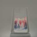 CCFUNCASE Compatible with iPhone 14 Plus Case Clear Cute for Women - Rugged Phone Cases Funda Protector Cover Skin (Pink Pine Trees Mountains)