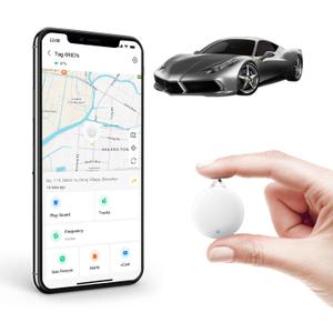 No Subscription LNCOON Mini GPS Tracker for Vehicles, Car Tracker No Monthly Fee Tracker Device Hidden with APP, for iOS Android Track Playback | 5-Minute Positioning Frequency, for Cars Kids Dogs