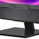 Cyber Acoustics USB Speaker Bar (CA2890) – Stereo USB Powered Speaker, Easily Clamps to Monitor, Convenient Controls