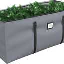 Mrrihand Christmas Tree Storage Bag, Large Artificial Christmas Tree, Anti-Tear Heavy-Duty 600D Oxford Cloth Christmas Tree Storage Box with Handles, Christmas Tree Storage Container (Grey, 9Ft)