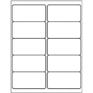 10 Up - 500 Sheets Shipping Address Labels - 2" x 4" - Total 5000 Labels