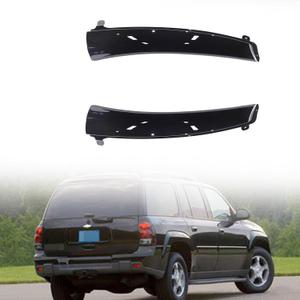 2PCS Fits for 2002-2009 Chevrolet EXT Trailblazer Rear Hatch Lift Gate Trim Molding Panel Left Driver & Right Passenger Side
