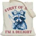 Just a Girl Who Loves tote Bag for Women Girls, Aesthetic Tote Bag for Her, Medium Size with Inner Pocket