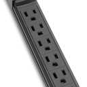 Tripp Lite 6 Outlet Surge Protector Power Strip, 6ft Cord, Black, $10,000 INSURANCE (TLP6B)