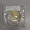QCAA Solid Brass Flush Ring Pull, 2-1/2" x 1-7/8", Polished Brass, 2 Pack, Made in Taiwan