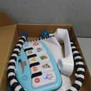 Fisher-Price Baby Playmat Glow and Grow Kick & Play Piano Gym, Blue Musical Learning Toy with Developmental Activities for Newborns 0+ Months