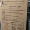 Fodoss Baby Bassinets Bedside Sleeper - All Mesh Bedside Bassinet with Wheels, 7 Height Adjustable Baby Bassinet for Infants, Beige