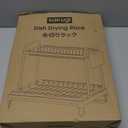 2-Tier Dish Drying Rack - Stainless Steel Dish Rack with Cutlery & Utensil Holders for Kitchen Counter, Sink Organization and Storage for Small Family, 16.7" W x 12.7" L x 15.8" H, Black