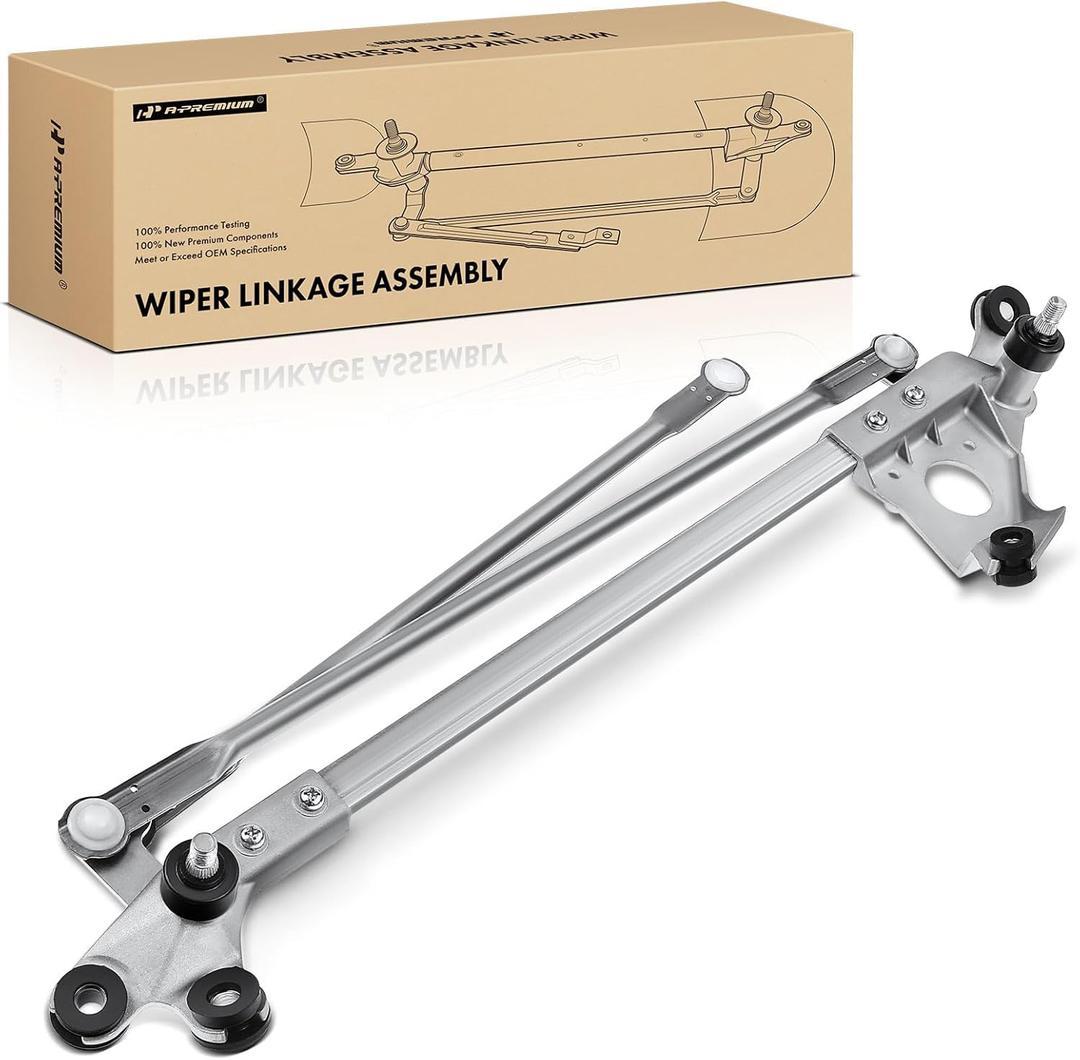 A-Premium Front Windshield Wiper Transmission Linkage Assembly Compatible with Honda Vehicles - Civic 1996 1997 1998 1999 2000, Sedan, Without Wiper Motor - Replace# 76530S04G01