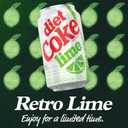 Diet Coke Lime Soda Soft Drink Fridge Pack Cans, 12 fl oz, 12 Pack (EXP 06/26/26)
