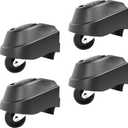 4-Pcs 12388 & 12293 Caster Wheel Replacement for Ridgid Wet/Dry Shop Vac, Fits 620 Gallon Models WD16650 WD06350 WD1635