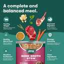 Jinx Bone Broth Stew for Dogs - Beef & Vegetables Recipe - Grain-Free Wet Dog Food & Topper for Picky Eaters - Promotes Lean Muscle Growth, A Healthy Coat & Improved Digestion - 13 Oz, 12 Pack