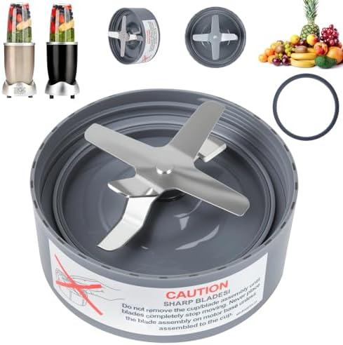 Replacement Extractor Blade, Fit for NutriBullet 600w/ 900w Pro Series Blender with Food-grade Silicone Rubber Gaskets Seal Ring for NutriBullet Blender Blade Replacement Parts