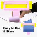 Paper Crimper for Chip Bags Crafting - Pink Crimper Tool with 50 Sheets Glossy Thin Inkjet Paper (8.2611.6in, 115gsm) & Double Sided Tape, Complete Kit for Chip Bag Making & DIY Crafts