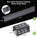 Uniflasy Grill Parts for Weber Genesis 300 Series with Front Control, Fits Genesis E310 E320 S310 S320 EP310 EP320, 7524 Cooking Grates, 62752 Burner Tubes, 7620 Flavorizer Bars & 7628 Igniter