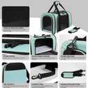 Carriers Soft-Sided Large Pet Carrier for Cats Dogs Small Animals Up to 25Lbs,Top Load Carrier,Ventilated Design,Portable Cat Carrier Airline Approved(X-Large,Green)