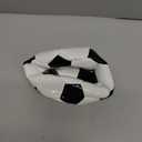 Soccer Ball Size 2,3,4,5 with Pump Needle Classic White Black Thicker PU Tight Weaved Suitable for Youth Boy League Game Trainning Practice or Gift