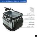 Titan by Arctic Zone Deep Freeze Cooler - Zipperless Hardbody Cooler - Deep Freeze Insulation, HardBody Liner, and SmartShelf, 30 Can