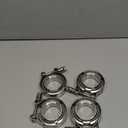 EVIL ENERGY 4PCS V Band Clamp with Flange Male Female 304 Stainless Steel (2")
