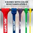 Resistance Bands for Working Out, Exercise Bands, Workout Bands, Pull Up Assistance Bands for Body Stretching Training Physical Therapy Muscle Training for Men & Women (8-100 lbs, 01 Multicolour)