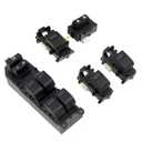 HIGH FLYING for Toyota Tundra 2007-2021 LED Lighted Power Window Switch Control, Lock/Unlock Switch with Auto Down/Up, Kit of White Light (NOT Fit 1794 Edition, Platinum, TRD Pro)