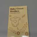 Baby Size Clothes Dividers for Closet: Nursery Age Hanger Organizer by Months for Boho Room Decor - Set of 8 Toddler Clothing Separators from Newborn to 2T Infant