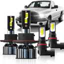 Fit For DODGE RAM 1500 2500 3500 (2006-2008) pick up Headlight Bulbs 9008/H13 High/Low Beam Bulbs + 9006/9145 Fog Light Bulbs
