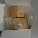 Frienda 2 Pack 30 ml Empty Loose Powder Container small Compact Case Refillable Bamboo Cosmetic Face Makeup Travel Loose Reusable Box Portable DIY Case Holder Supplies with Sifter Lids and Powder Puff