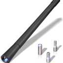 Eightwood Vehicle Radio Antenna 6.9 inch, Flexible Universal Roof Mount Car Antenna Mast Replacement with M4 M5 M6 Screw Adapter