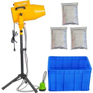 LANGXUN 2025 Upgrade Foam Machine for Party, 1200W High Power Foam Cannon Bubble Machine, Outdoor Summer Pool Party Water Toys for Adults & Kids, Birthdays Celebrations and Backyard Events (Yellow)