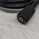 YAMATIC Pressure Washer Hose 25FT Super Flexible 1/4" M22 Power Washer Hose Replacement for Ryobi Troy Bilt Greenworks UberFlex High Pressure washer Hoses, 3200 PSI (Black)