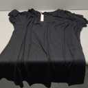 LARACE Plus Size Tops for Women Short Sleeve Shirts Casual Summer Clothes Round Neck Tunics for Leggings, 6X, Black