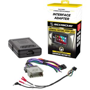 Scosche GM2K-WP Factory Stereo Replacement Interface Adapter, Compatible with Select 2000-13 GM Vehicles, Car Radio Wiring Harness, Retains Steering Wheel Controls & OEM Amplifier - See Fit Guide